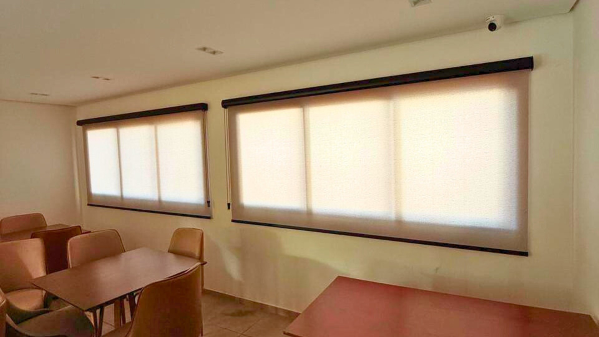 Persianas em tecido translúcido